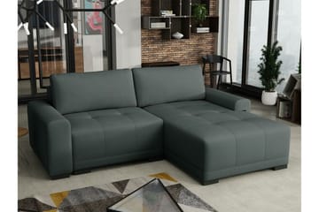 Denegal 2-sits Hörnbäddsoffa Dark blue||Dark grey - Møbler - Sofaer - Sovesofaer - Hjørnesovesofa