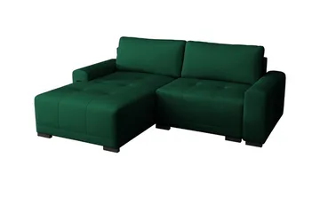 Denegal 2-sits Hörnbäddsoffa Dark green - Møbler - Sofaer - Sovesofaer - Sovesofa divan