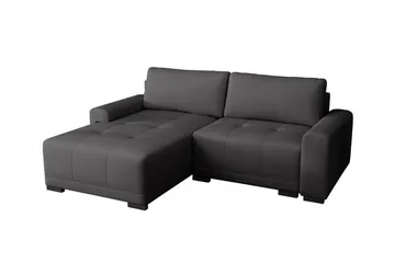 Denegal 2-sits Hörnbäddsoffa Dark grey - Møbler - Sofaer - Sovesofaer - Hjørnesovesofa