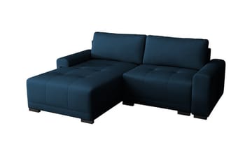 Denegal 2-sits Hörnbäddsoffa NO_BRAND Dark blue - Møbler - Sofaer - Sovesofaer - Hjørnesovesofa