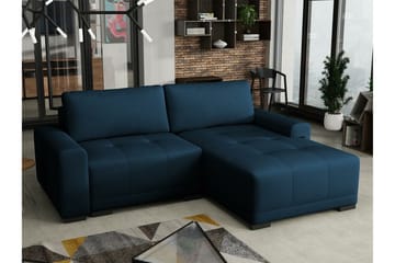 Denegal 2-sits Hörnbäddsoffa NO_BRAND Dark blue - Møbler - Sofaer - Sovesofaer - Hjørnesovesofa