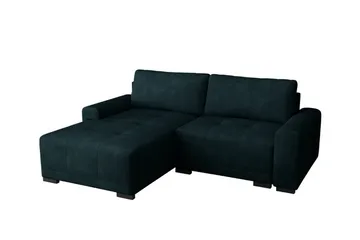 Denegal 2-sits Hörnbäddsoffa NO_BRAND Dark green - Møbler - Sofaer - Sovesofaer - Hjørnesovesofa