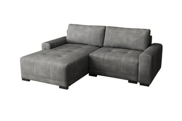 Denegal 2-sits Hörnbäddsoffa NO_BRAND Dark grey - Møbler - Sofaer - Sovesofaer - Hjørnesovesofa