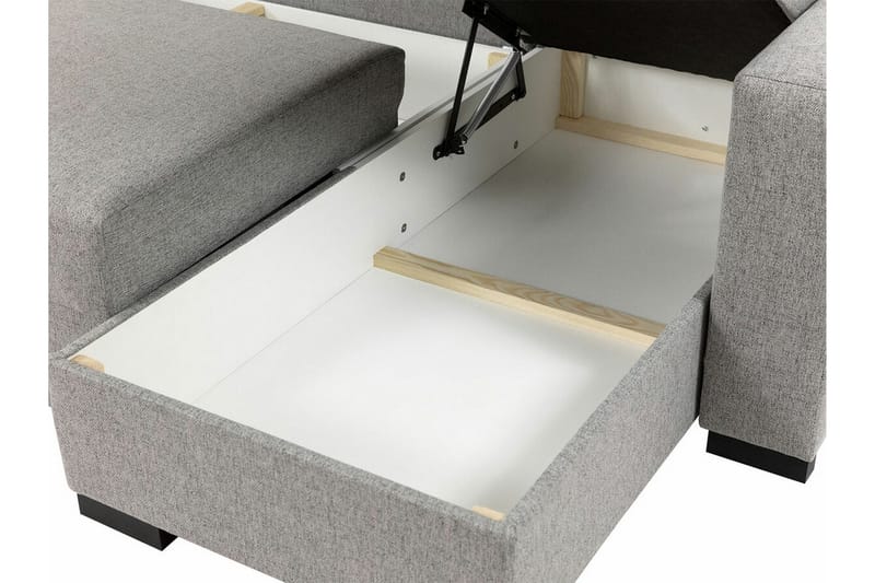 Denegal 3-seters Hjørnesovesofa - Blå - Møbler - Sofaer - Sovesofaer - Hjørnesovesofa