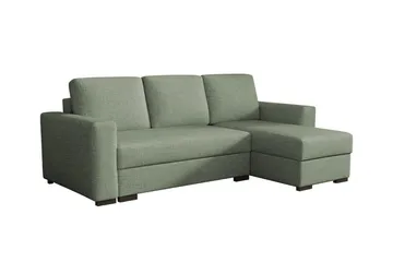 Denegal 3-seters Hjørnesovesofa - Grøn - Møbler - Sofaer - Sovesofaer - Hjørnesovesofa