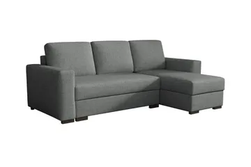 Denegal 3-seters Hjørnesovesofa - Mørkegrå - Møbler - Sofaer - Sovesofaer - Hjørnesovesofa