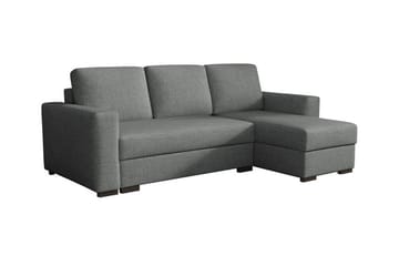 Denegal 3-seters Hjørnesovesofa - Mørkegrå - Møbler - Sofaer - Sovesofaer - Hjørnesovesofa