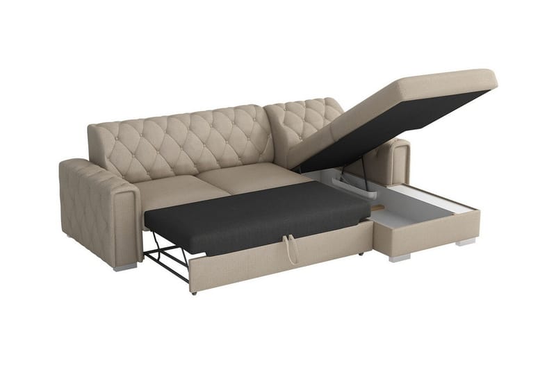 Denegal 3-seters Hjørnesovesofa - Møbler - Sofaer - Sovesofaer - Hjørnesovesofa