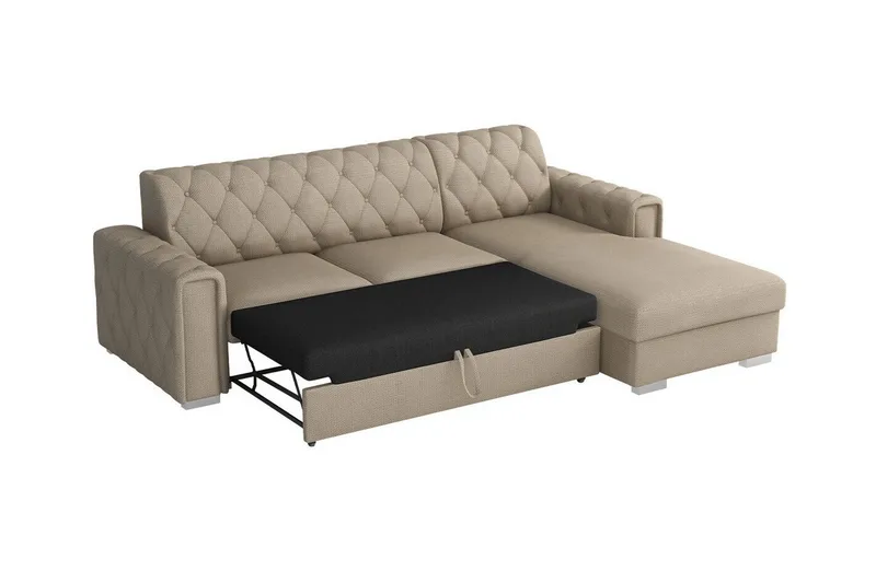 Denegal 3-seters Hjørnesovesofa - Møbler - Sofaer - Sovesofaer - Hjørnesovesofa