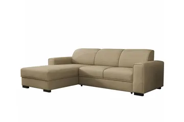 Denegal 3-sits Hörnbäddsoffa beige - Møbler - Sofaer - Sovesofaer - Hjørnesovesofa