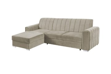 Denegal 3-sits Hörnbäddsoffa beige - Møbler - Sofaer - Sovesofaer - Hjørnesovesofa