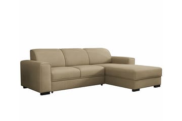 Denegal 3-sits Hörnbäddsoffa beige - Møbler - Sofaer - Sovesofaer - Hjørnesovesofa