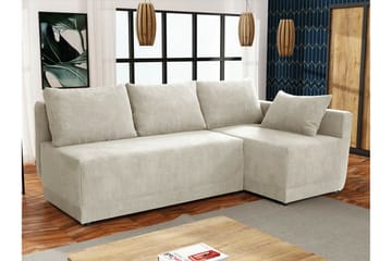 Denegal 3-sits Hörnbäddsoffa beige - Møbler - Sofaer - Sovesofaer - Hjørnesovesofa