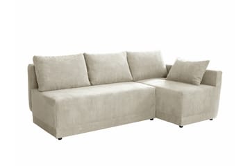 Denegal 3-sits Hörnbäddsoffa beige - Møbler - Sofaer - Sovesofaer - Hjørnesovesofa