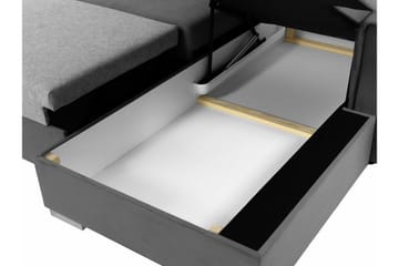 Denegal 3-sits Hörnbäddsoffa Black - Møbler - Sofaer - Sovesofaer - Sovesofa divan