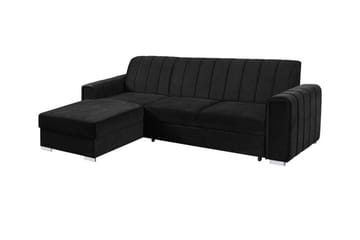 Denegal 3-sits Hörnbäddsoffa Black - Møbler - Sofaer - Sovesofaer - Sovesofa divan