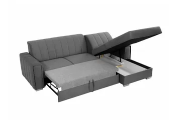 Denegal 3-sits Hörnbäddsoffa Black - Møbler - Sofaer - Sovesofaer - Sovesofa divan