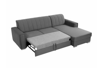 Denegal 3-sits Hörnbäddsoffa Black - Møbler - Sofaer - Sovesofaer - Sovesofa divan