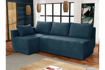Denegal 3-sits Hörnbäddsoffa Dark blue - Møbler - Sofaer - Sovesofaer - Hjørnesovesofa