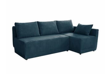 Denegal 3-sits Hörnbäddsoffa Dark blue - Møbler - Sofaer - Sovesofaer - Hjørnesovesofa