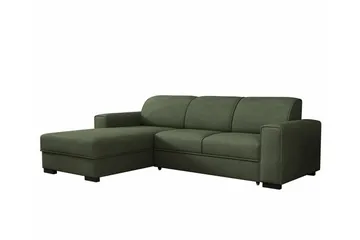 Denegal 3-sits Hörnbäddsoffa Dark green - Møbler - Sofaer - Sovesofaer - Hjørnesovesofa