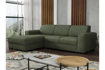 Denegal 3-sits Hörnbäddsoffa Dark green - Møbler - Sofaer - Sovesofaer - Hjørnesovesofa