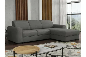 Denegal 3-sits Hörnbäddsoffa Dark grey - Møbler - Sofaer - Sovesofaer - Hjørnesovesofa