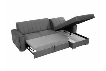 Denegal 3-sits Hörnbäddsoffa Dark grey - Møbler - Sofaer - Sovesofaer - Hjørnesovesofa