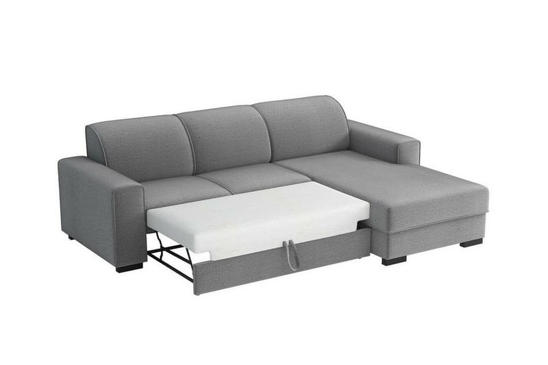 Denegal 3-sits Hörnbäddsoffa Dark grey - Møbler - Sofaer - Sovesofaer - Sovesofa divan