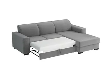 Denegal 3-sits Hörnbäddsoffa Dark grey - Møbler - Sofaer - Sovesofaer - Hjørnesovesofa