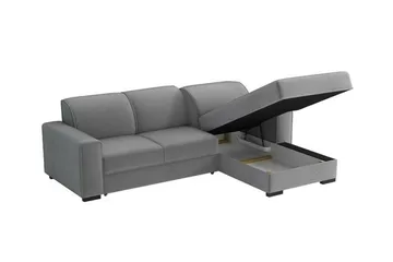 Denegal 3-sits Hörnbäddsoffa Dark grey - Møbler - Sofaer - Sovesofaer - Hjørnesovesofa