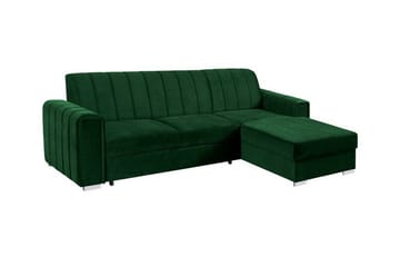 Denegal 3-sits Hörnbäddsoffa Green - Møbler - Sofaer - Sovesofaer - Sovesofa divan