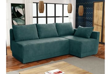 Denegal 3-sits Hörnbäddsoffa Green - Møbler - Sofaer - Sovesofaer - Hjørnesovesofa