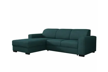 Denegal 3-sits Hörnbäddsoffa Green - Møbler - Sofaer - Sovesofaer - Sovesofa divan