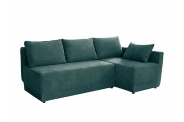 Denegal 3-sits Hörnbäddsoffa Green - Møbler - Sofaer - Sovesofaer - Hjørnesovesofa