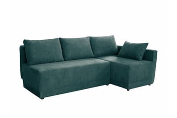 Denegal 3-sits Hörnbäddsoffa Green - Møbler - Sofaer - Sovesofaer - Hjørnesovesofa