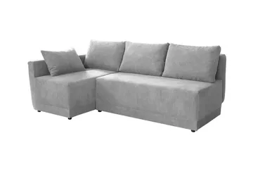 Denegal 3-sits Hörnbäddsoffa Ljusgrå - Møbler - Sofaer - Sovesofaer - Hjørnesovesofa