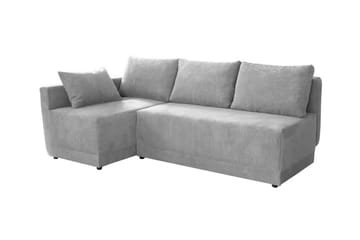 Denegal 3-sits Hörnbäddsoffa Ljusgrå - Møbler - Sofaer - Sovesofaer - Hjørnesovesofa