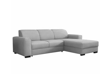 Denegal 3-sits Hörnbäddsoffa Ljusgrå - Møbler - Sofaer - Sovesofaer - Hjørnesovesofa