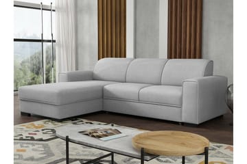 Denegal 3-sits Hörnbäddsoffa Ljusgrå - Møbler - Sofaer - Sovesofaer - Hjørnesovesofa