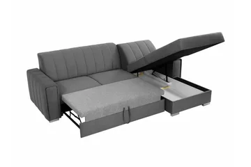 Denegal 3-sits Hörnbäddsoffa NO_BRAND Dark blue - Møbler - Sofaer - Sovesofaer - Hjørnesovesofa
