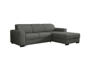 Denegal 3-sits Hörnbäddsoffa NO_BRAND Dark grey - Møbler - Sofaer - Sovesofaer - Hjørnesovesofa