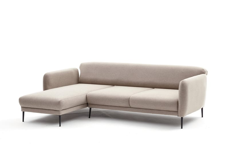 Divansovesofa 3-seters Genna - Beige - Hjørnesovesofa