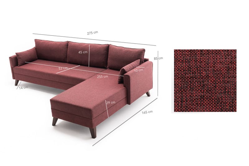 Divansovesofa Burundi - Møbler - Sofaer - Sovesofaer - Hjørnesovesofa