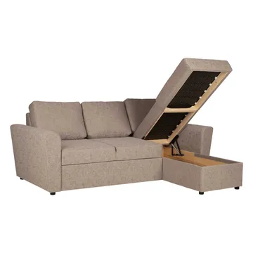 Hjørnesovesofa Fenor - Beige - Møbler - Sofaer - Sovesofaer - Hjørnesovesofa