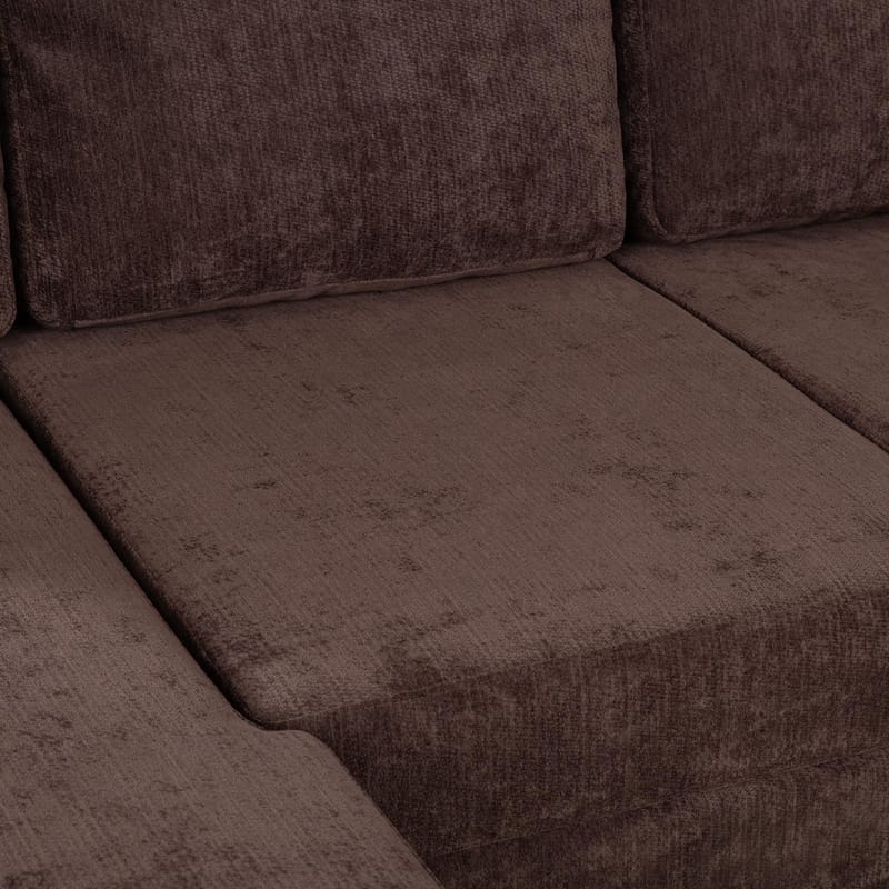 Hjørnesovesofa Fenor - Brun - Møbler - Sofaer - Sovesofaer - Hjørnesovesofa