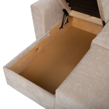 Hjørnesovesofa Fenor - Lys beige - Møbler - Sofaer - Sovesofaer - Sovesofa divan