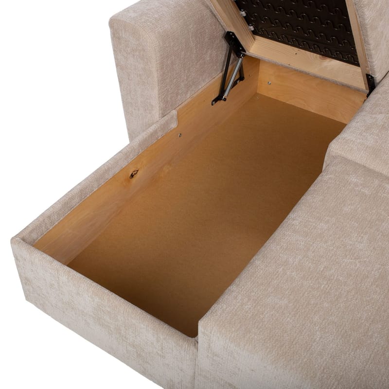Hjørnesovesofa Fenor - Lys beige - Møbler - Sofaer - Sovesofaer - Sovesofa divan