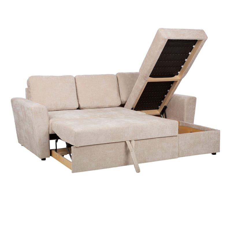 Hjørnesovesofa Fenor - Lys beige - Møbler - Sofaer - Sovesofaer - Sovesofa divan