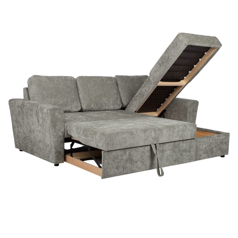 Hjørnesovesofa Fenor - Lysegrønn - Møbler - Sofaer - Sovesofaer - Hjørnesovesofa